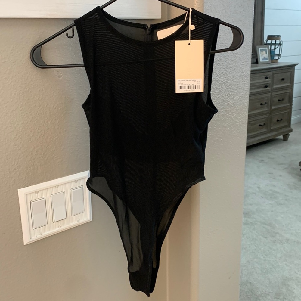 BRAND NEW NEVER BEEN WORN BLACK MESH BODYSUIT